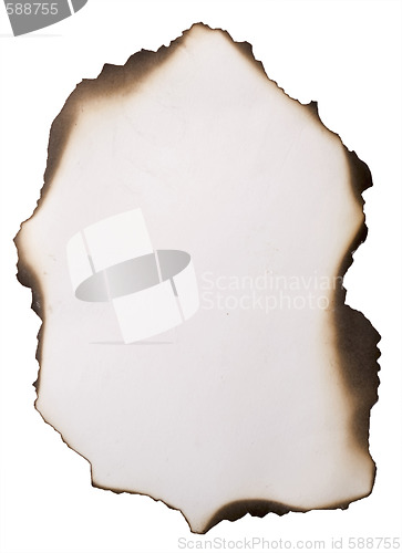 Image of old burnt paper