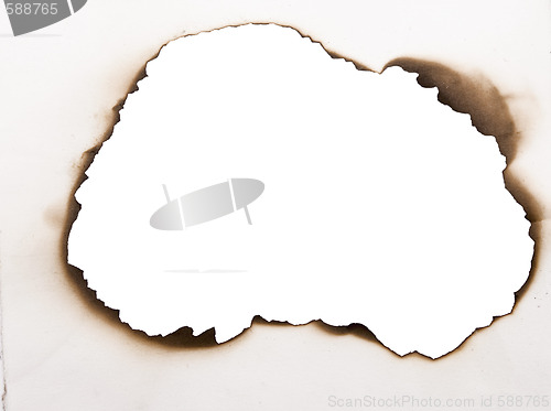 Image of hole in paper