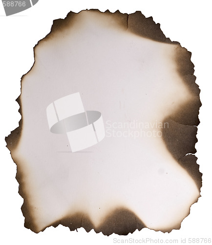 Image of old burnt paper