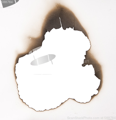 Image of burnt hole