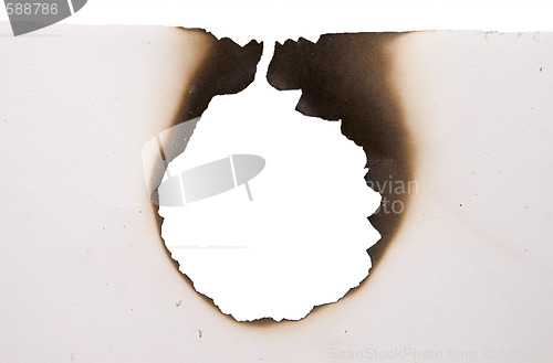 Image of hole in paper