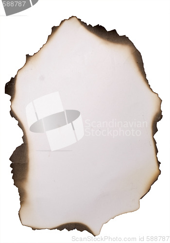Image of old burnt paper