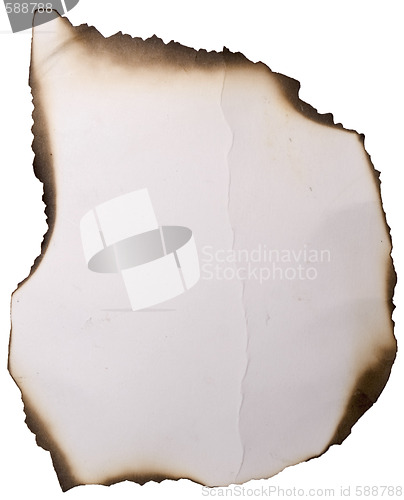 Image of old burnt paper