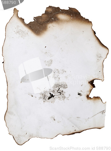 Image of burnt dirty paper