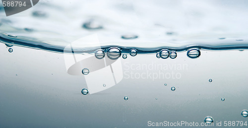 Image of wave and bubbles