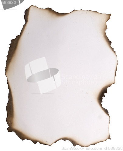 Image of old burnt paper