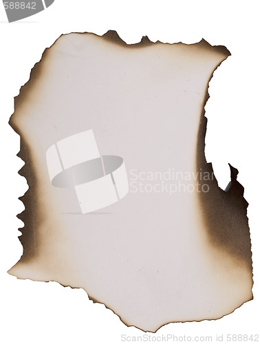 Image of burnt paper