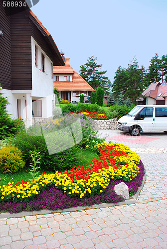 Image of Cottage village in resort