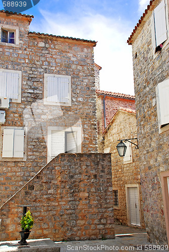 Image of Old stone town in Montenegro - Budva