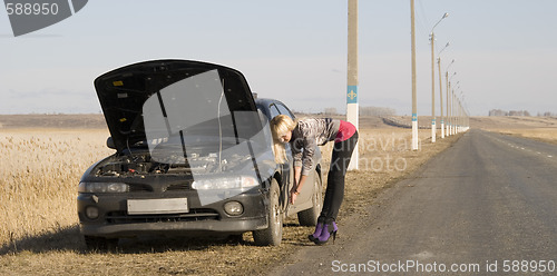 Image of broken car