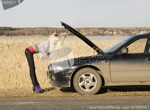 Image of broken car