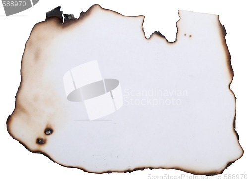 Image of burnt paper