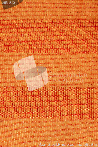 Image of Orange striped fabric
