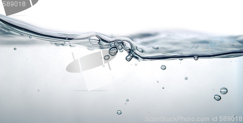 Image of wave and bubbles