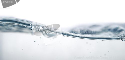 Image of wave and bubbles