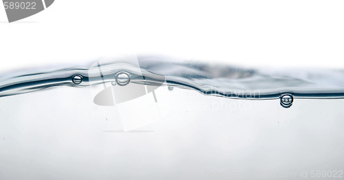 Image of wave and bubbles