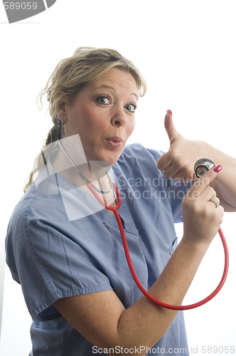 Image of nurse doctor with stethoscope
