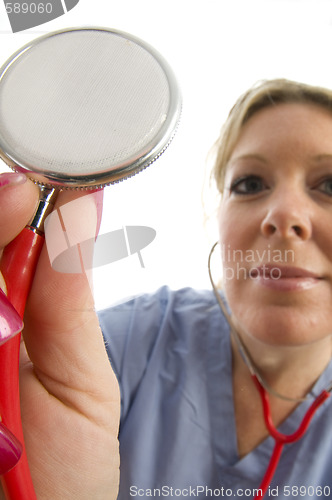 Image of nurse doctor with stethoscope