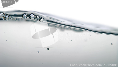 Image of wave and bubbles