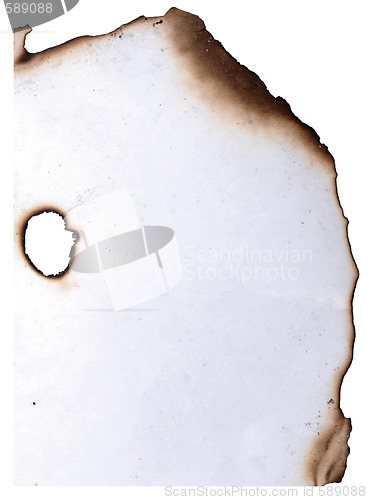 Image of dirty burnt paper