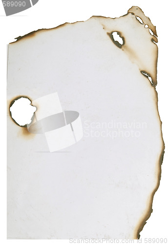 Image of burnt paper