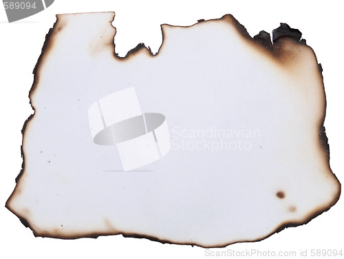 Image of burnt paper