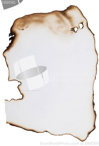 Image of burnt paper