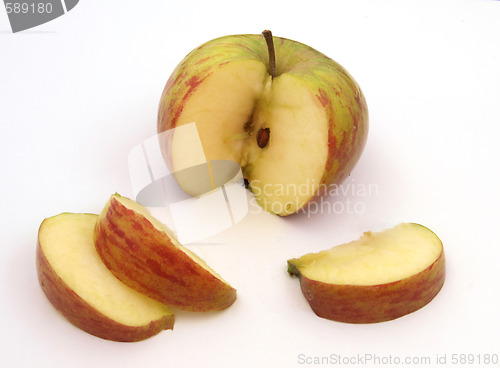 Image of Fresh cut apple.