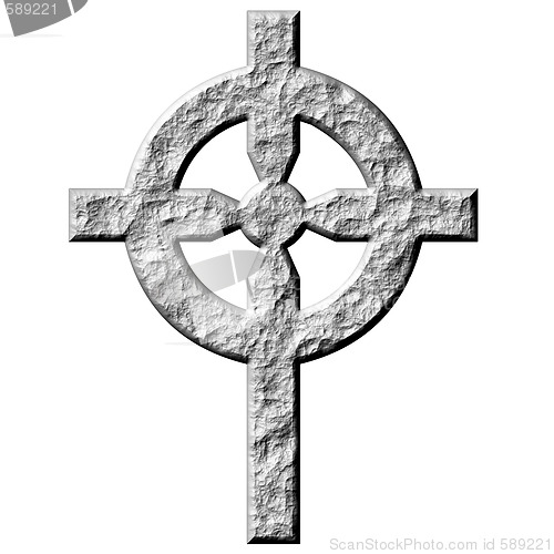 Image of 3D Stone Celtic Cross