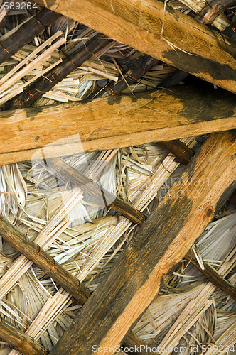 Image of thatched roof construction