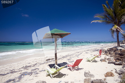 Image of seaside  sallie peachie beach corn island nicaragua