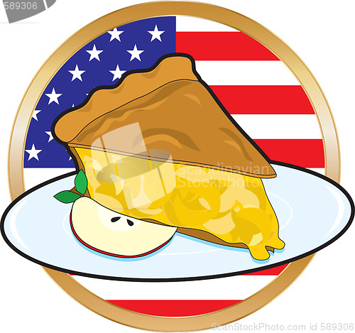 Image of Apple Pie American Flag