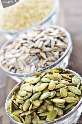 Image of Pumpkin sunflower and sesame seeds