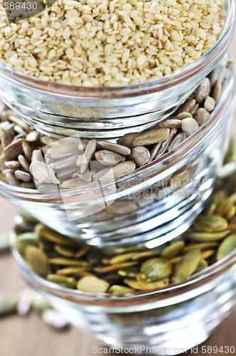 Image of Pumpkin sunflower and sesame seeds