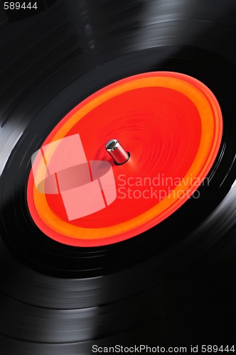 Image of Record on turntable