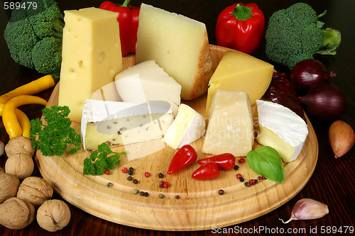 Image of Cheese and vegetables