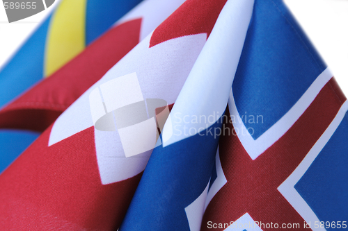 Image of flags with crosses