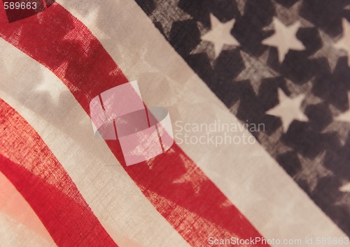 Image of U.S. flags transparent