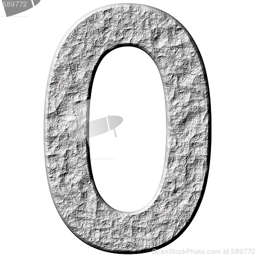 Image of 3D Stone Number Zero