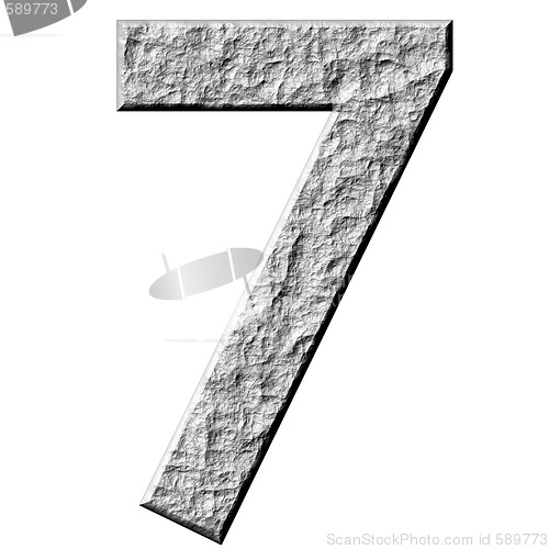 Image of 3D Stone Number Seven