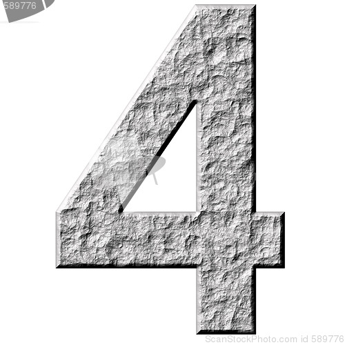 Image of 3D Stone Number Four
