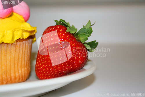 Image of Strawberry And A Muffin