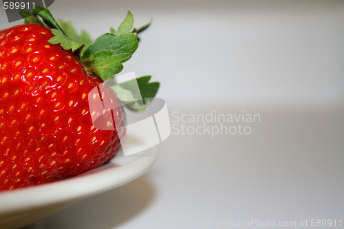 Image of Strawberry on a Plate