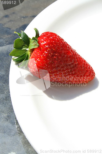 Image of Strawberry on a Plate