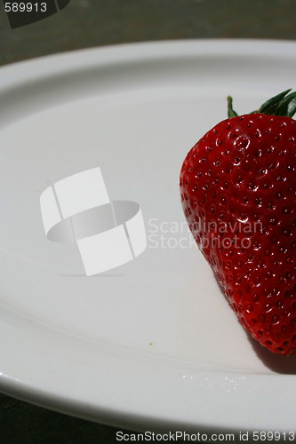 Image of Strawberry on a Plate