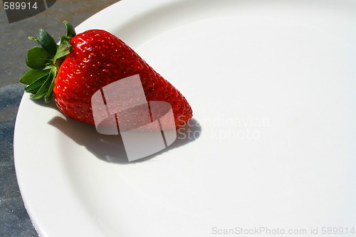 Image of Strawberry on a Plate