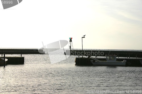 Image of little harbour in skåre pious sweden