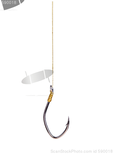 Image of Fishing hook isolated on white background