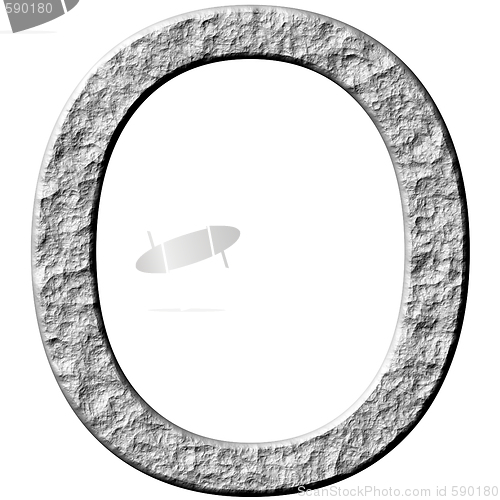 Image of 3D Stone Letter O