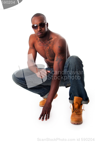 Image of Fit African man